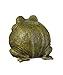 Evergreen Garden Cute Portly Frog Outdoor Statue and Secret Key Holder | Weatherproof and Outdoor Safe | Garden Sculpture | Porch Garage or Patio Home Decor | 6 Inches Tall