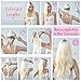 22” Clip in Hair Extensions Full Head Curly Wavy Hairpieces for Women 7pcs 140gram (Bleach Blonde - 613#)
