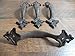 Lot/Set of 4 Amazing Fancy Cast Iron Victorian Styled 7