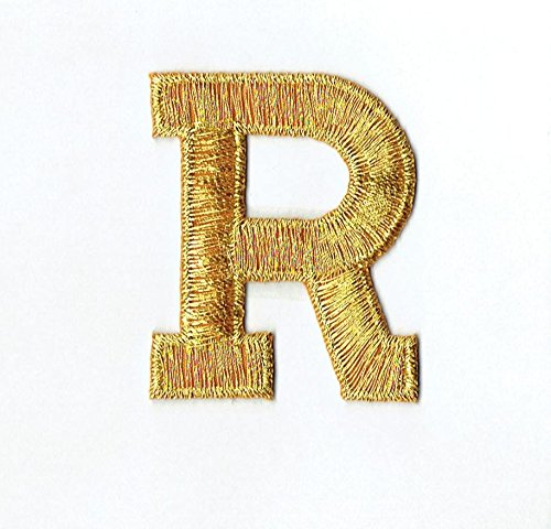 Alphabet Letter - R- Color Gold - 2