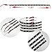 Zento Deals 8 Packs of Trimmable 30cm Red LED Car Flexible Waterproof Light Strips