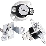 Maxdot 2 Piece Thermal Fuse (DC96-00887A and DC47-00016A) and 1 Piece Thermostat (DC47-00018A) for Samsung Dryer