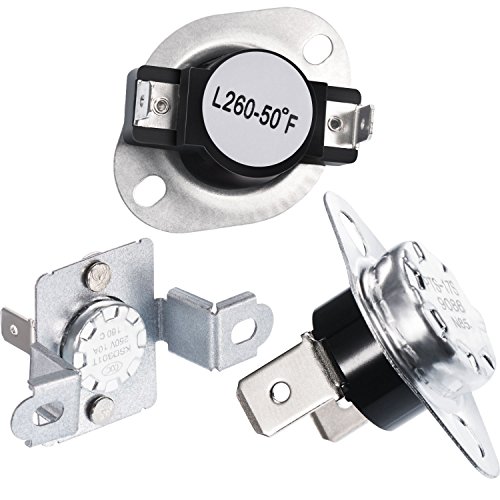 Maxdot 2 Piece Thermal Fuse (DC96-00887A and DC47-00016A) and 1 Piece Thermostat (DC47-00018A) for Samsung Dryer