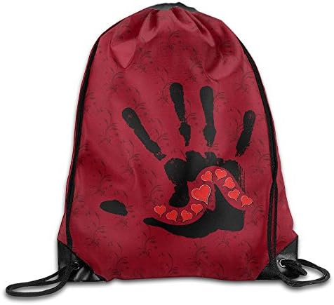 Love Initial Swagg Sack Bag Drawstring Backpack Sport Bag For Men