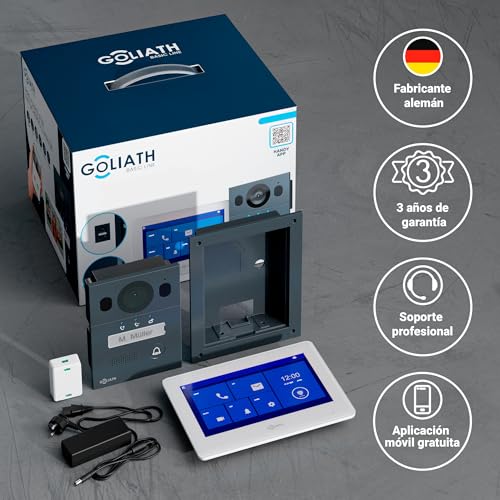 Goliath Video Door Phone [Monitor 7"] Automatic Door Phone with Camera – Video Door Phone with Camera – Video Intercom – Weather and Vandalism Resistant – Recessed