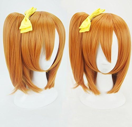 SUNCOS Straight High Temperature Fiber girl Hono cosplay wig Clip On Ponytail hair accessory synthetic