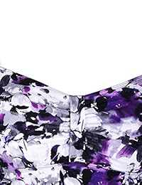 Hilor Vestido de baño para mujer con estilo clásico de los años 50, tankini con detalle corrugado