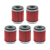 Carbhub HF140 Oil Filter (Pack of 5) for Yamaha YFZ450 YFZ450R 2004-2017 Raptor 250 YFM250 2008-2013