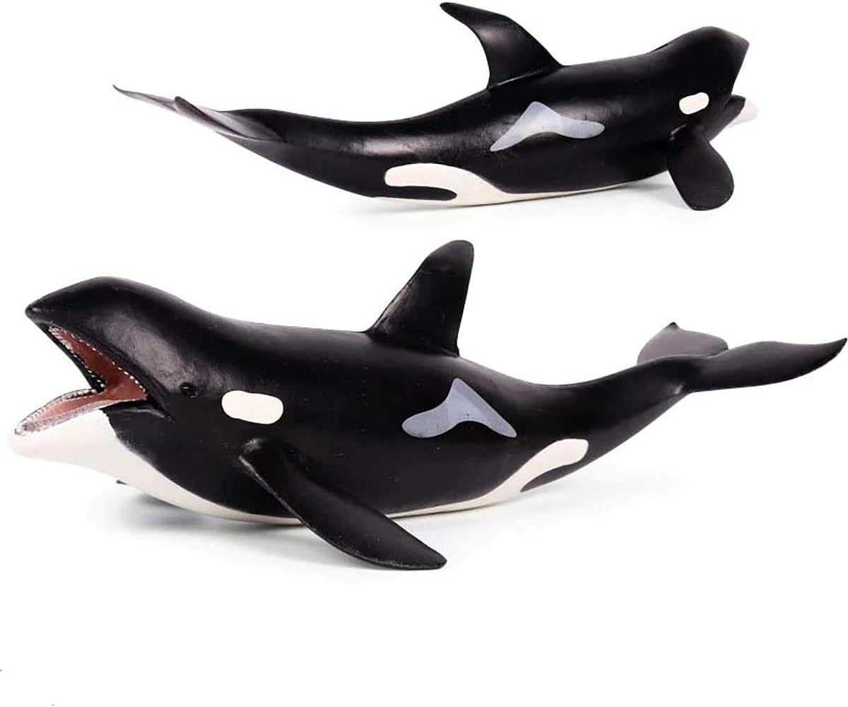 Kolobok – Sea Safari Animals Action Figures – Orca Killer Whale – Zoo Animals Educational Toys