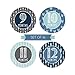 Hadley Designs 16 Monthly Baby Milestone Stickers Boy-Blue Baby Monthly Milestone Stickers for Baby Boy