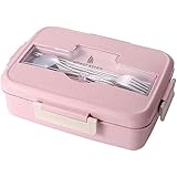 PuTwo - Fiambrera Hermética Bento Box, 2 Compartimientos Porta