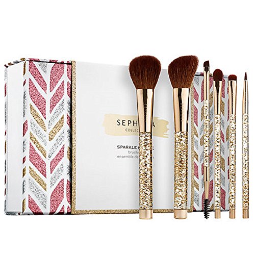 SEPHORA COLLECTION Sparkle & Shine Brush Set ~ 6 piece