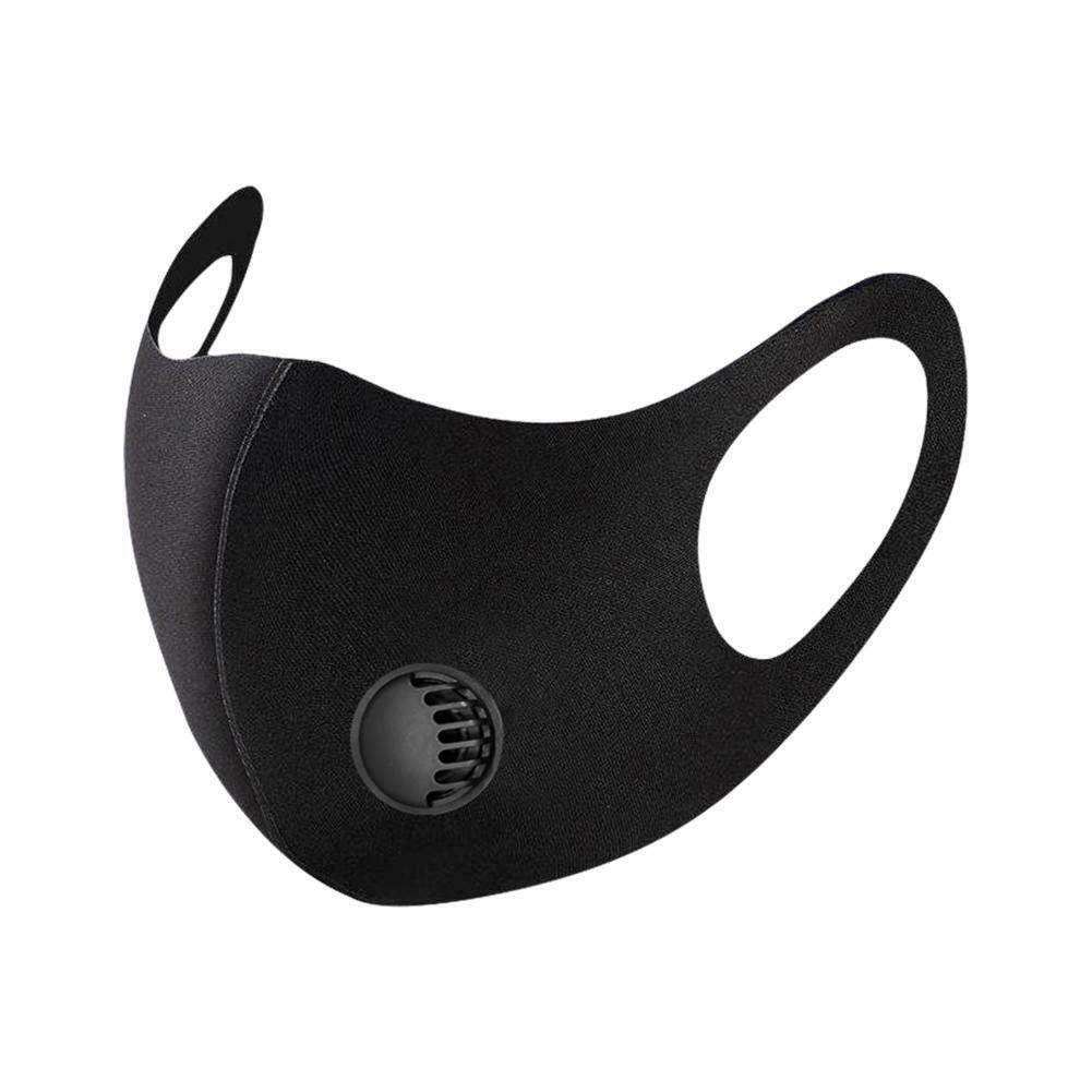 Face Masks Reusable Thin Face Mask ES Traders® Washable Anti Dusk Breathable Filter Mask (Black)