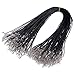 50pcs Imitation Leather Braided Cord Black Rope 1.5mm 18 Inch Necklaces Chain with Lobster Claw Clasp