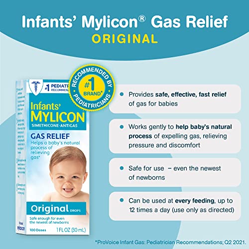 Mylicon Gas Relief Drops for Infants and Babies, Original Formula, 1