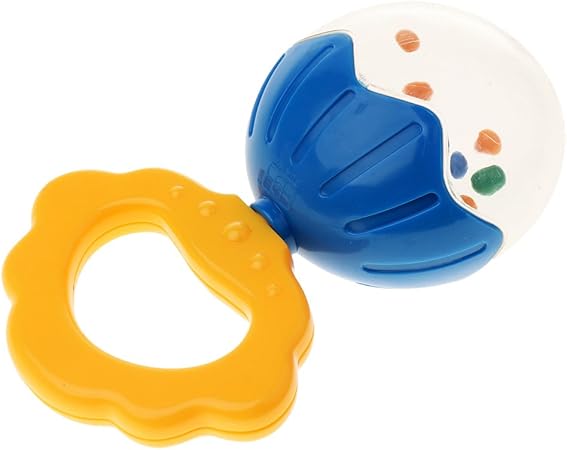 Amazon ベビー がらがら おもちゃん ラトル 歯がため 耐熱性材料 消毒可能 全３種類 マラカス がらがら ラトル おもちゃ