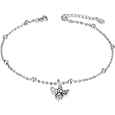 ONEFINITY Bee/Evil Eye/Raven/Cross/Wolf/Pentagram/Hummingbird Adjustable Bracelet Sterling Silver Animal Hasma Hand Fatima Jewelry Gifts for Women