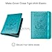 WALNEW Passport Holder for Travel, RFID Passport Cover Wallet for Women Men, PU Leather Passport Book Card Holder Case with Pen, Travelling Essentials for Flying