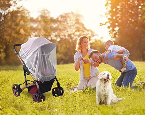 image for Universal Baby Stroller Rain Cover + Mosquito Net,Idefair Weather Shie
