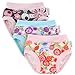 Blueberry Training Pants, Bundle of 3, Made in USA (Small, Floral)
