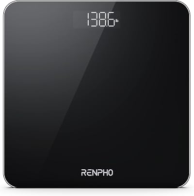 RENPHO Digital Bathroom Scale 180kg 400lb 0.1lb 0.05kg Large Platform