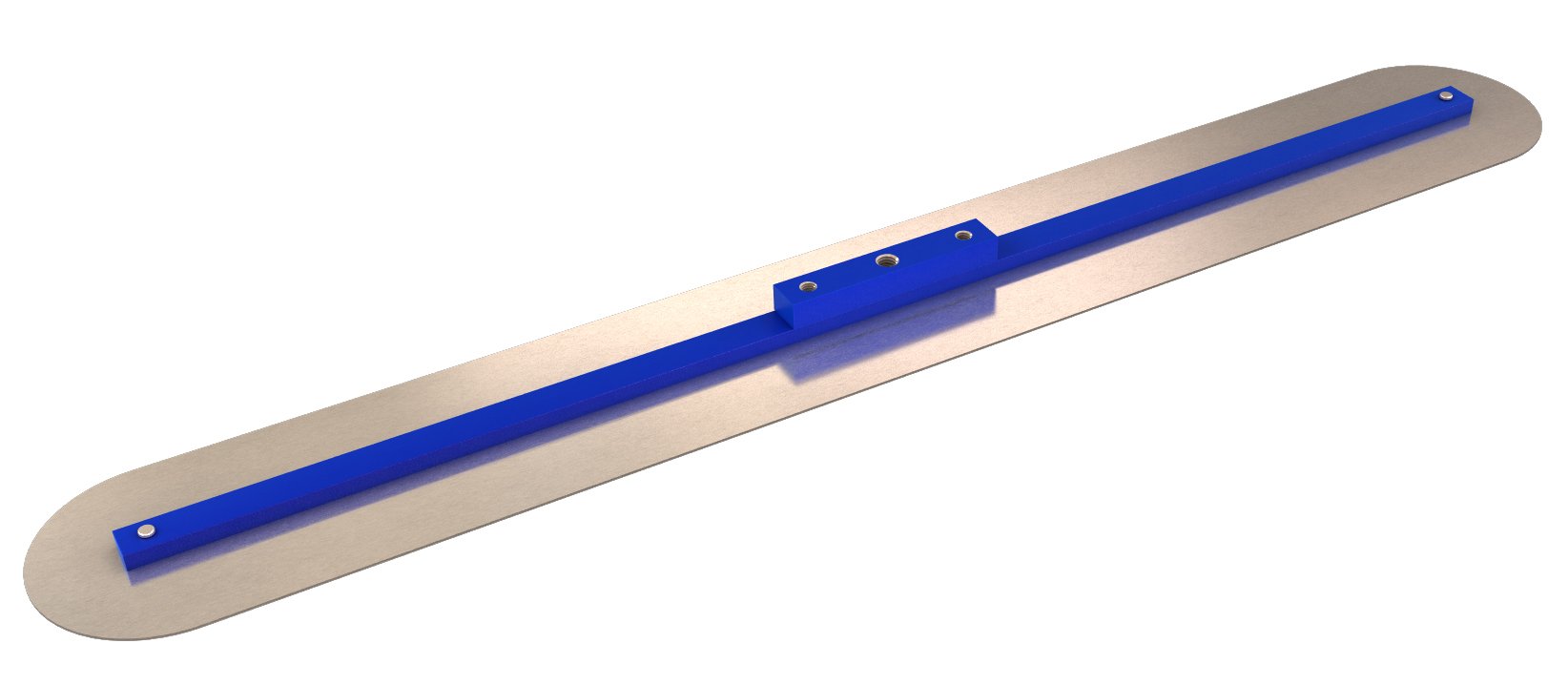 Bon 22-211 36 x 5-inch Rigid Round End Stainless Steel Fresno Trowel