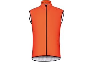 CEROTIPOLAR Club Fit Men's Thermal Fleece Cycling Vest for Bike Biking,Rain-Wind Proof Cycle Outwear