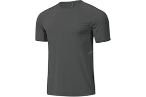 BGOWATU Men's Athletic T-Shirt Dry Fit Gym Shirts Workout Short Sleeve Quick Dry Running Sports Tops Wicking Moisture