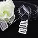 Tinksky 6 Pairs Adjustable Invisible Clear Elastic Bra Straps Replacement Non Slip 1.5cm