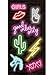 iDecoz Neon Signs Reusable Vinyl Decal Stickers for All Cell Phones, Cases, MacBooks, Laptops, iPads, Water Bottles and More!