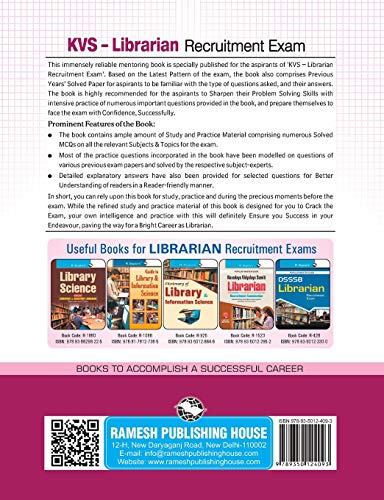 KVS Librarian Recruitment Exam Guide 1