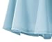 Urban CoCo Women's Basic Versatile Stretchy Flared Casual Mini Skater Skirt (XL, Light Blue)