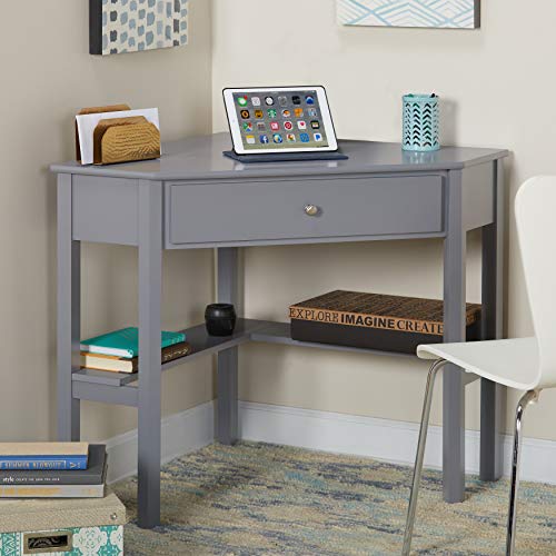 Target Marketing Systems Ellen Corner Desk with One Drawer and One