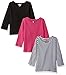 Limited Too Girls' 3 Pack Long Sleeve T-Shirt (More Styles Available)
