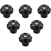 Bevinsee 6pcs Dash Knob Kit Compatible with Jeep CJ7 CJ5 CJ8 1976-1986 | CJ Accessoriesc Parts Aluminum Black