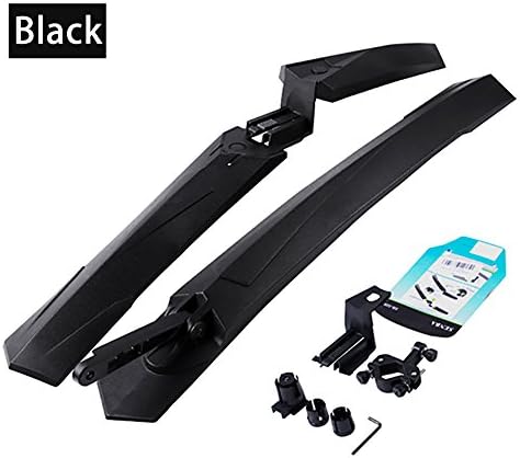 ICOCOPRO Bike Fender, Adjustable Road Mountain Bike Mudguard Bicycle Cycling Tire Front/Rear Mud Guards Mudguard Fenders Set Bike Fender Accessories 6 Colors for Most Bikes