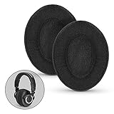 BRAINWAVZ Velor Replacements Ear Pads - for ATH-M50X, SHURE, AKG, HifiMan, ATH, Philips, Fostex Velour Memory Foam Earpads & Many Over The Ear Headphones