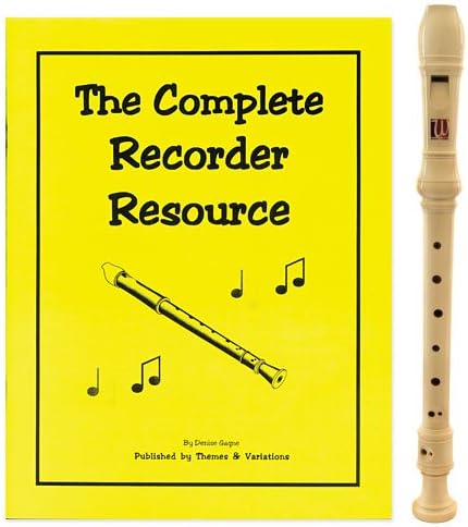West Music Bare Bones 3 Piece Recorder with Complete Recorder