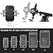 mixigoo Car Phone Mount Holder - Air Vent Car Dashboard Phone Holder Washable One Touch Strong Sticky (Grey-Old Version)
