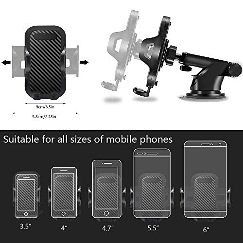 image for Mixigoo Car Phone Holder, Air Vent Car Dashboard Phone Holder, Washabl