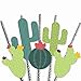 Big Dot of Happiness Prickly Cactus Party - Paper Straw Decor - Fiesta Party Striped Decorative Straws - Set of 24