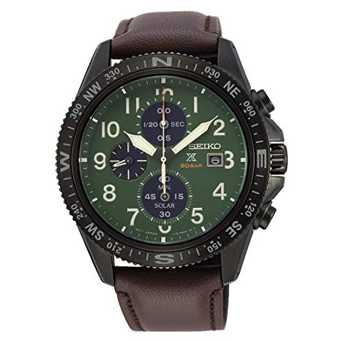 ایگرد | قیمت و خرید Seiko prospex Mens Analog Solar Watch with Leather  Bracelet SSC739P1