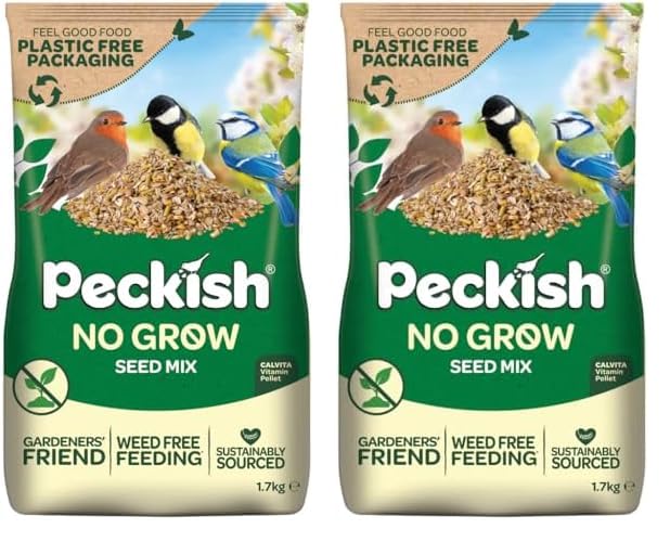 Peckish 60051272 No Grow Seed Mix for Wild Birds, 1.7 kg,package may vary, Red (Pack of 2)