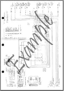 1985 Ford L-Series Foldout Wiring Diagram LTL9000 L8000 L9000 LN600