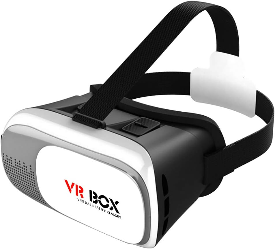 YASSUN Head-Mounted VR Glasses, Mobile 3D Cinema Smart Virtual Reality Game VR Glasses for iPhone and Android Phones
