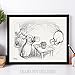 Lone Star Art Stuck in the Rabbit Hole v2 - Winnie the Pooh 11x14 Unframed Nursery Art Print