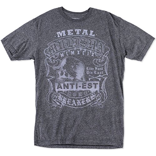 Metal Mulisha Unisex-Adult T-Shirt (Tee Mm Sap Mock)(Charcoal, Large)