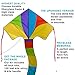 Summer 2017 New Delta Kite - Best Easy Flyer 40 Inch Kites for Kids and Adults - Assemble & Fly in Seconds Model with Handle and String - Today 100% Warranty - Outdoor Beach Fun for Amateur & Pros