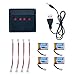 H36 Drone Battery,Kingtoys 3.7V 150mAh Li-po JJRC H36 Quadcopter 30C Batteries (2)
