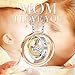 QIANSE Mothers Day Necklace Gifts for Mom 925 Sterling Silver Necklaces for Mom Jewelry for Mom Wife, I Love You Mom Necklaces Gold Jewelry Birthday Gifts for Mom Pendant Necklace Present Mother Gift